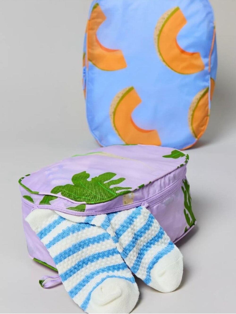 BAGGU 2 10x13 Japanese produce Packing Cubes new
